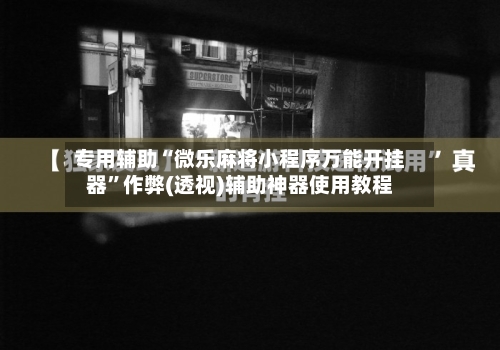 专用辅助“微乐麻将小程序万能开挂器”作弊(透视)辅助神器使用教程-第3张图片