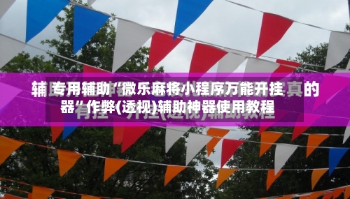 专用辅助“微乐麻将小程序万能开挂器	”作弊(透视)辅助神器使用教程-第2张图片