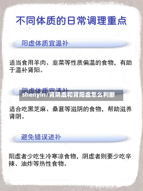 shenyin/肾阴虚和肾阳虚怎么判断-第1张图片