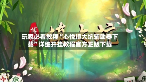 玩家必看教程“心悦填大坑辅助器下载	”详细开挂教程官方正版下载-第1张图片