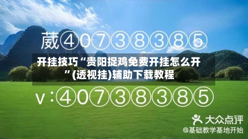 开挂技巧“贵阳捉鸡免费开挂怎么开	”(透视挂)辅助下载教程-第2张图片