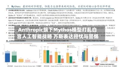 Anthropic旗下Mythos模型打乱白宫人工智能战略 万斯表达担忧与警惕-第1张图片