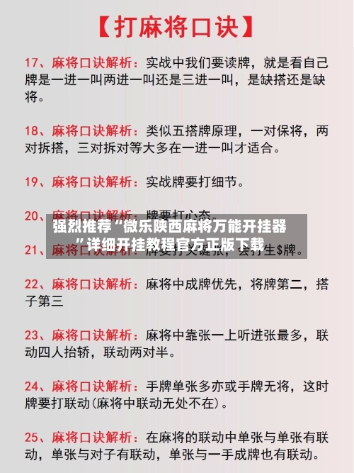 强烈推荐“微乐陕西麻将万能开挂器”详细开挂教程官方正版下载-第3张图片