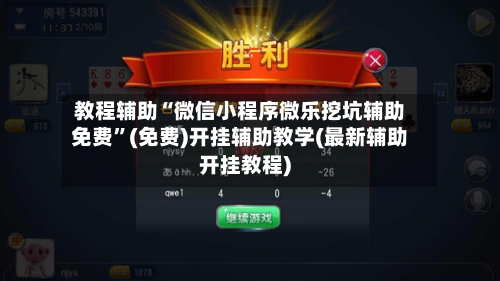 教程辅助“微信小程序微乐挖坑辅助免费”(免费)开挂辅助教学(最新辅助开挂教程)-第3张图片