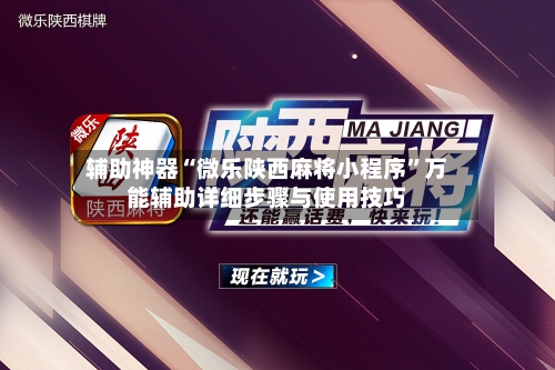 辅助神器“微乐陕西麻将小程序	”万能辅助详细步骤与使用技巧-第3张图片