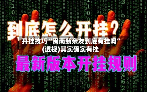 开挂技巧“闽南新亲友到底有挂吗”(透视)其实确实有挂-第3张图片