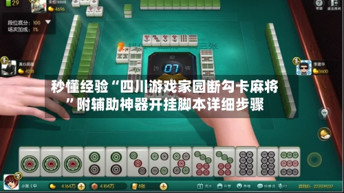 秒懂经验“四川游戏家园断勾卡麻将”附辅助神器开挂脚本详细步骤-第2张图片