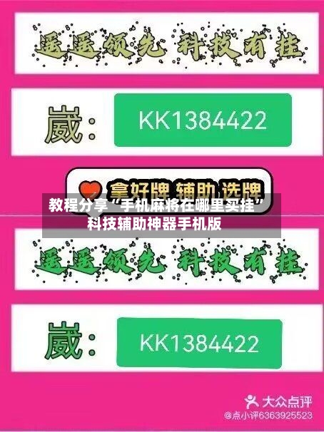 教程分享“手机麻将在哪里买挂”科技辅助神器手机版-第3张图片