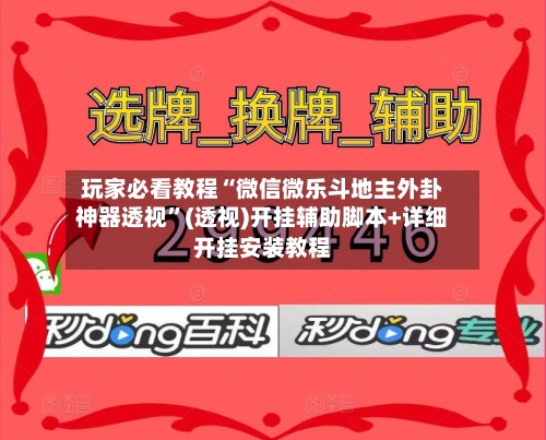 玩家必看教程“微信微乐斗地主外卦神器透视”(透视)开挂辅助脚本+详细开挂安装教程-第3张图片