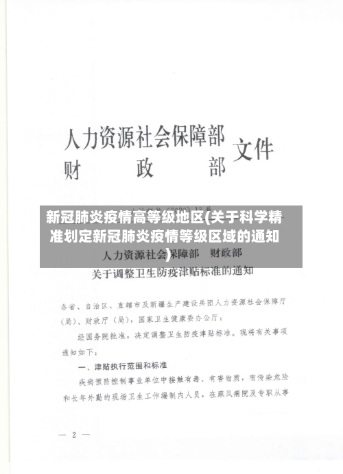 新冠肺炎疫情高等级地区(关于科学精准划定新冠肺炎疫情等级区域的通知)-第1张图片