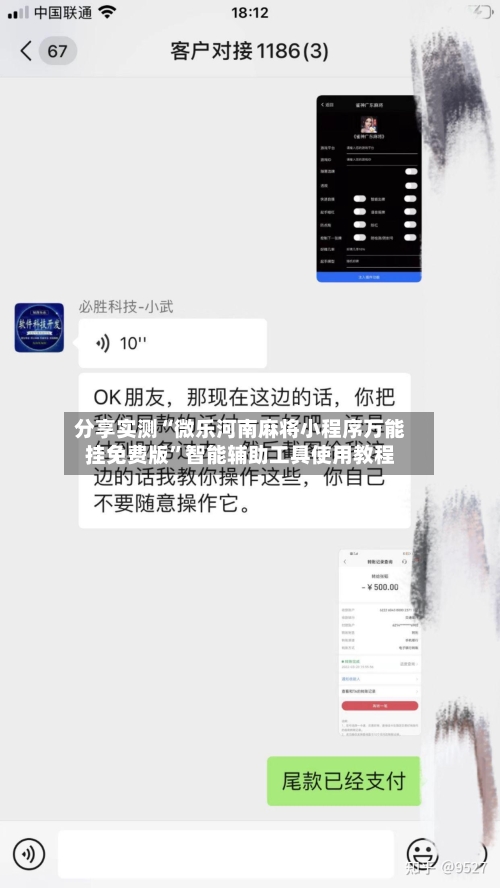 分享实测“微乐河南麻将小程序万能挂免费版”智能辅助工具使用教程-第3张图片