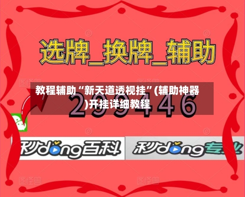 教程辅助“新天道透视挂”(辅助神器)开挂详细教程-第1张图片