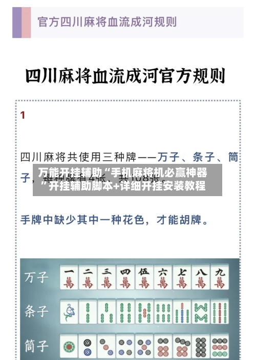 万能开挂辅助“手机麻将机必赢神器	”开挂辅助脚本+详细开挂安装教程-第2张图片