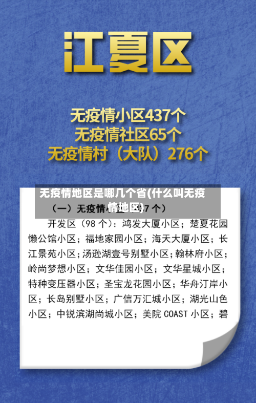 无疫情地区是哪几个省(什么叫无疫情地区)-第1张图片