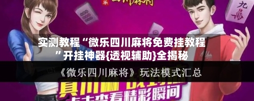 实测教程“微乐四川麻将免费挂教程”开挂神器{透视辅助}全揭秘-第2张图片