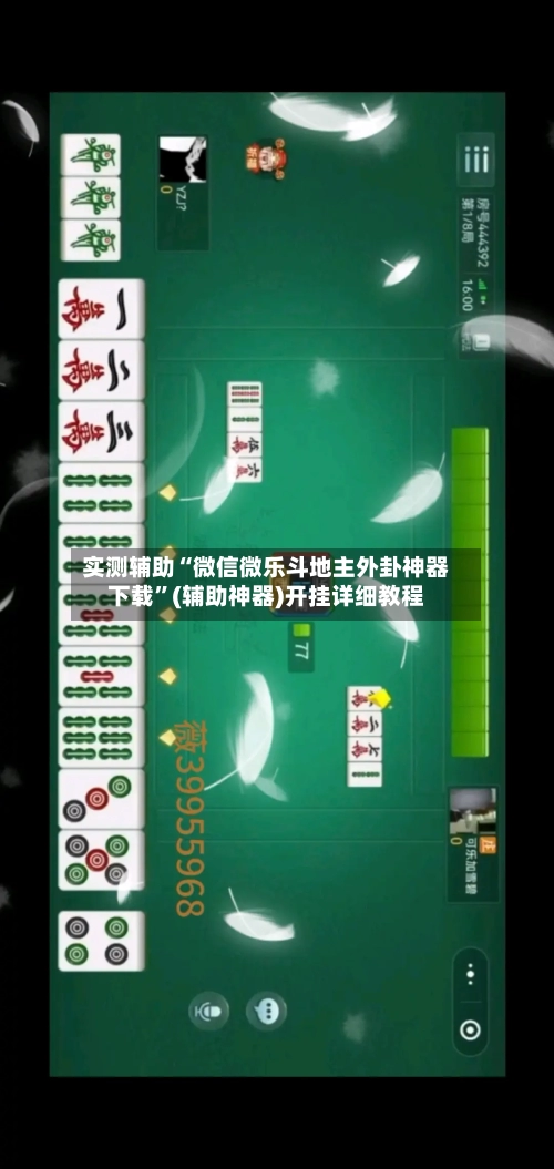 实测辅助“微信微乐斗地主外卦神器下载”(辅助神器)开挂详细教程-第1张图片