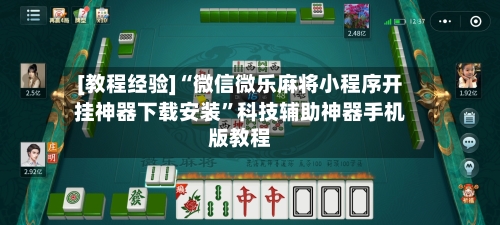 [教程经验]“微信微乐麻将小程序开挂神器下载安装	”科技辅助神器手机版教程-第2张图片