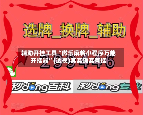 辅助开挂工具“微乐麻将小程序万能开挂器”(透视)其实确实有挂-第2张图片