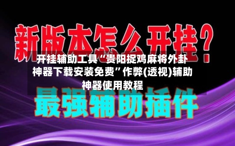 开挂辅助工具“贵阳捉鸡麻将外卦神器下载安装免费”作弊(透视)辅助神器使用教程-第1张图片