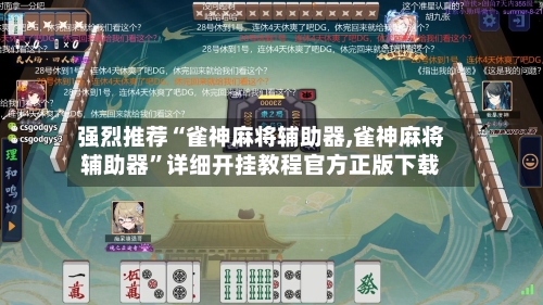 强烈推荐“雀神麻将辅助器,雀神麻将辅助器”详细开挂教程官方正版下载-第3张图片