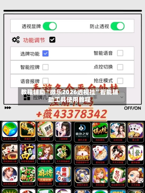 教程辅助“微乐2026透视挂”智能辅助工具使用教程-第1张图片