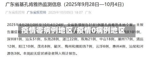 疫情零病例地区/疫情0病例地区-第1张图片