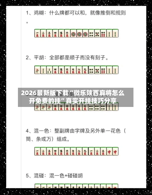 2026最新版下载“微乐陕西麻将怎么开免费的挂	”真实开挂技巧分享-第1张图片