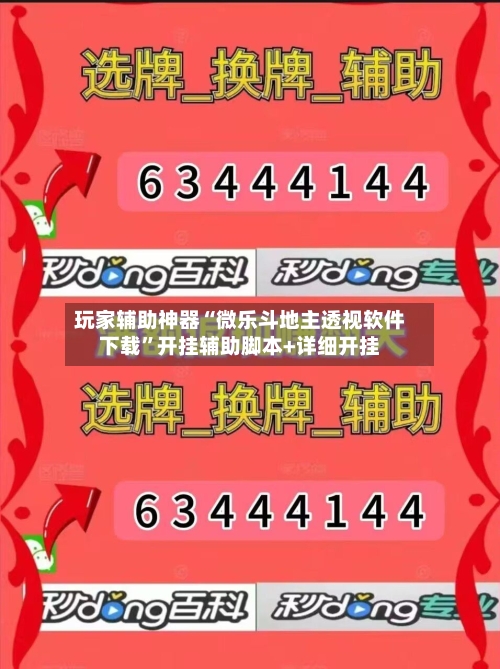 玩家辅助神器“微乐斗地主透视软件下载”开挂辅助脚本+详细开挂-第1张图片
