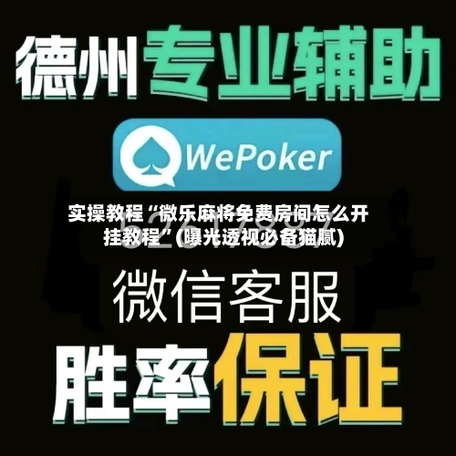实操教程“微乐麻将免费房间怎么开挂教程”(曝光透视必备猫腻)-第1张图片