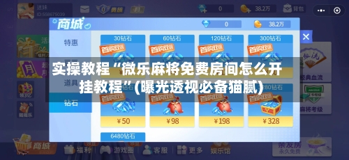 实操教程“微乐麻将免费房间怎么开挂教程”(曝光透视必备猫腻)-第3张图片