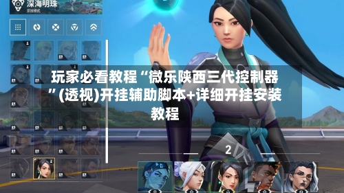 玩家必看教程“微乐陕西三代控制器”(透视)开挂辅助脚本+详细开挂安装教程-第2张图片