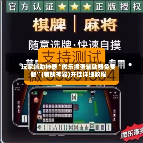 玩家辅助神器“微乐掼蛋辅助器免费版”(辅助神器)开挂详细教程-第3张图片