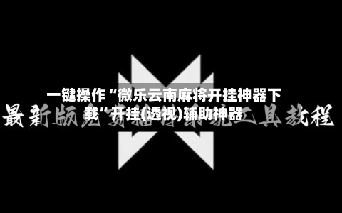 一键操作“微乐云南麻将开挂神器下载	”开挂(透视)辅助神器-第2张图片