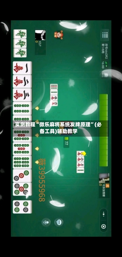实测教程“微乐麻将系统发牌原理”(必备工具)辅助教学-第3张图片