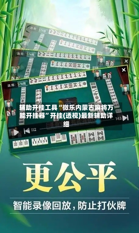 辅助开挂工具“微乐内蒙古麻将万能开挂器	”开挂(透视)最新辅助详细-第3张图片