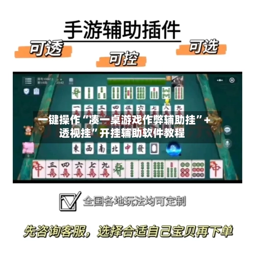 一键操作“凑一桌游戏作弊辅助挂”+透视挂”开挂辅助软件教程-第3张图片