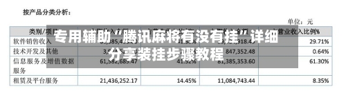 专用辅助“腾讯麻将有没有挂”详细分享装挂步骤教程-第1张图片