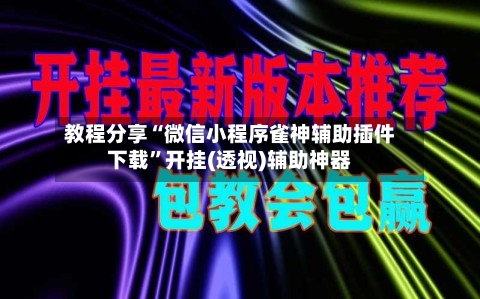 教程分享“微信小程序雀神辅助插件下载”开挂(透视)辅助神器-第3张图片
