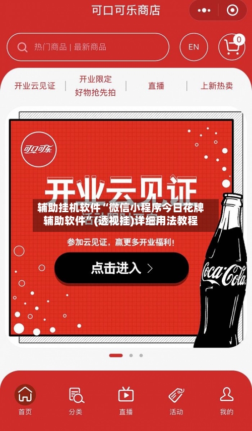 辅助挂机软件“微信小程序今日花牌辅助软件”(透视挂)详细用法教程-第1张图片