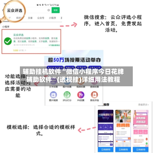 辅助挂机软件“微信小程序今日花牌辅助软件	”(透视挂)详细用法教程-第2张图片