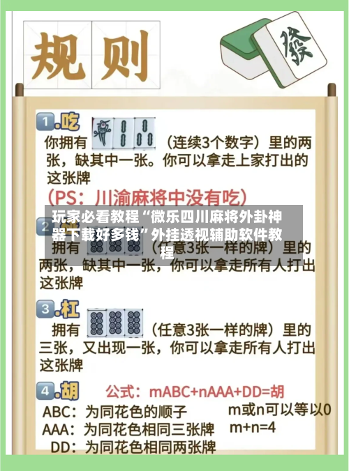 玩家必看教程“微乐四川麻将外卦神器下载好多钱	”外挂透视辅助软件教程-第1张图片