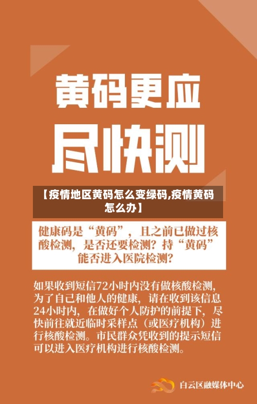 【疫情地区黄码怎么变绿码,疫情黄码怎么办】-第3张图片