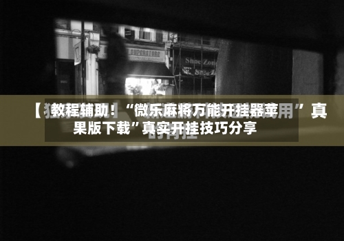 教程辅助！“微乐麻将万能开挂器苹果版下载”真实开挂技巧分享-第1张图片