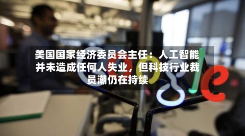 美国国家经济委员会主任：人工智能并未造成任何人失业，但科技行业裁员潮仍在持续-第2张图片