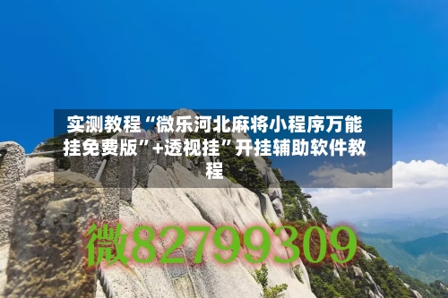 实测教程“微乐河北麻将小程序万能挂免费版	”+透视挂”开挂辅助软件教程-第1张图片