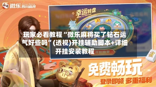 玩家必看教程“微乐麻将买了钻石运气好些吗”(透视)开挂辅助脚本+详细开挂安装教程-第3张图片