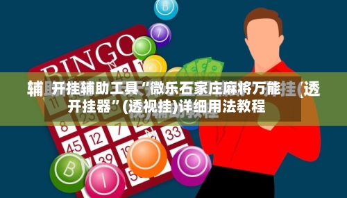 开挂辅助工具“微乐石家庄麻将万能开挂器	”(透视挂)详细用法教程-第2张图片