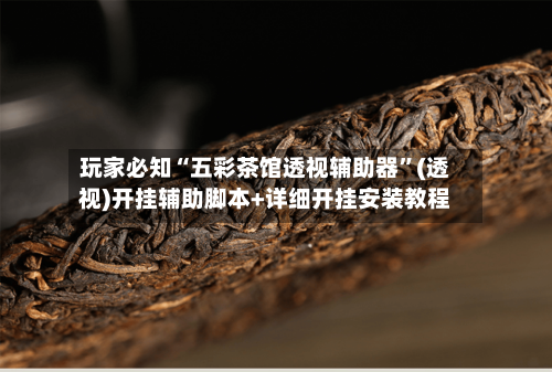 玩家必知“五彩茶馆透视辅助器	”(透视)开挂辅助脚本+详细开挂安装教程-第3张图片