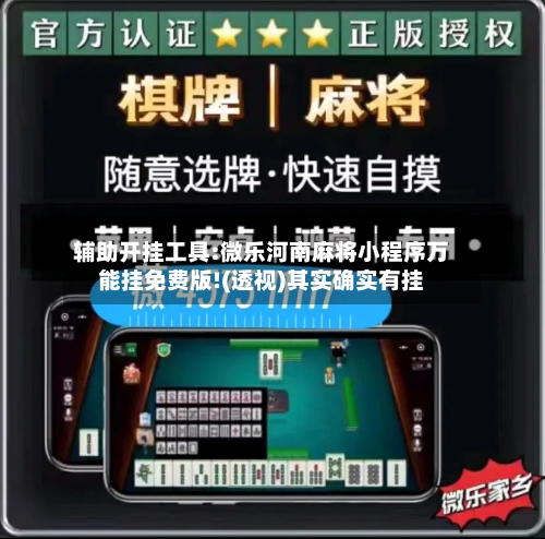辅助开挂工具:微乐河南麻将小程序万能挂免费版!(透视)其实确实有挂-第2张图片
