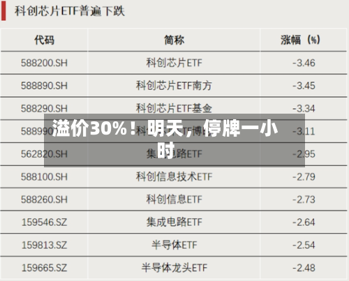 溢价30%！明天，停牌一小时-第2张图片